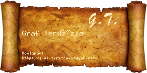 Graf Terézia névjegykártya